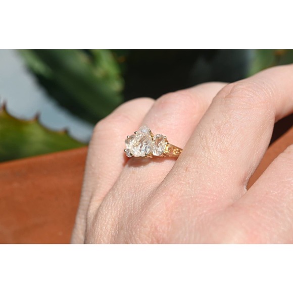 COPY - 14k gold natural gemstone ring size 3 4 5 6 7 8 9 10 11 12 Avello… - Picture 2 of 4